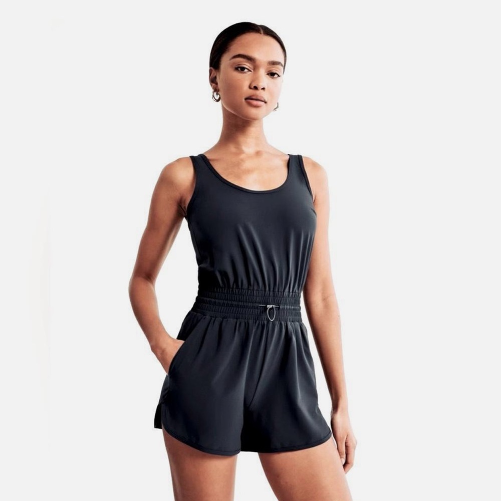 Black Abercrombie & Fitch active romper
